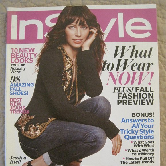 INSTYLE MAGAZINE JESSICA BIEL AUGUST 2012 * - Picture 1 of 2